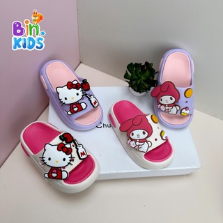  Dép Lê Melody+Kitty Cho Bé Gái Chất Liệu Đế EVA Siêu Nhẹ Êm Mềm Thoáng Khí Đi Mùa Hè Thoải mái size 2 đến 9 tuổi 
