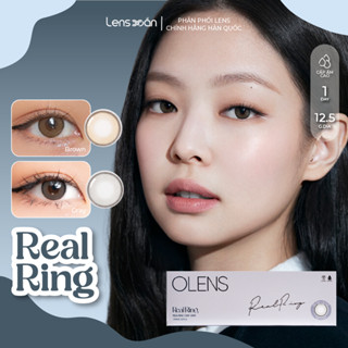 Kính áp tròng cận 1 ngày LENS XOẮN lens JENNIE BLACKPINK có viền tự nhiên OLENS REAL RING giá 1 đôi