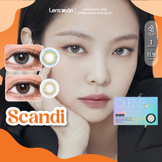 Kính áp tròng cận 1 tháng LENS XOẮN trẻ trung lens hàn quốc tự nhiên tone sáng tây nổi bật OLENS SCANDI