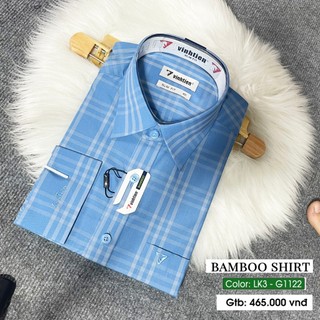 ÁO SƠ MI DÀI TAY SLIMFIT 465 VĨNH TIẾN Chất Liệu Bamboo Đẹp, Sang Trọng