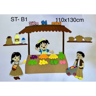Góc steam - mẫu b1 góc siêu thị mini
