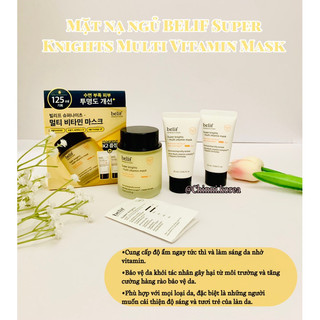 Mặt nạ ngủ Belif Super Knights Multi Vitamin dưỡng sáng, cấp ẩm, phục hồi da