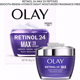 [Bản Mỹ] Kem Dưỡng Da Ban Đêm Olay Retinol 24 Max Night Hydrating Moisturizer Fragrance Free 48g