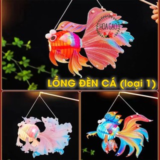 Đèn lồng đèn trung thu đèn cá TỰ RÁP đèn lồng trang trí bộ kit tự ráp diy đèn cá rồng lòng đèn trung thu