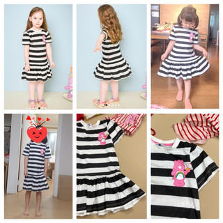 Váy hè cotton Jelis x CareBears kẻ ngang jcpgop71
