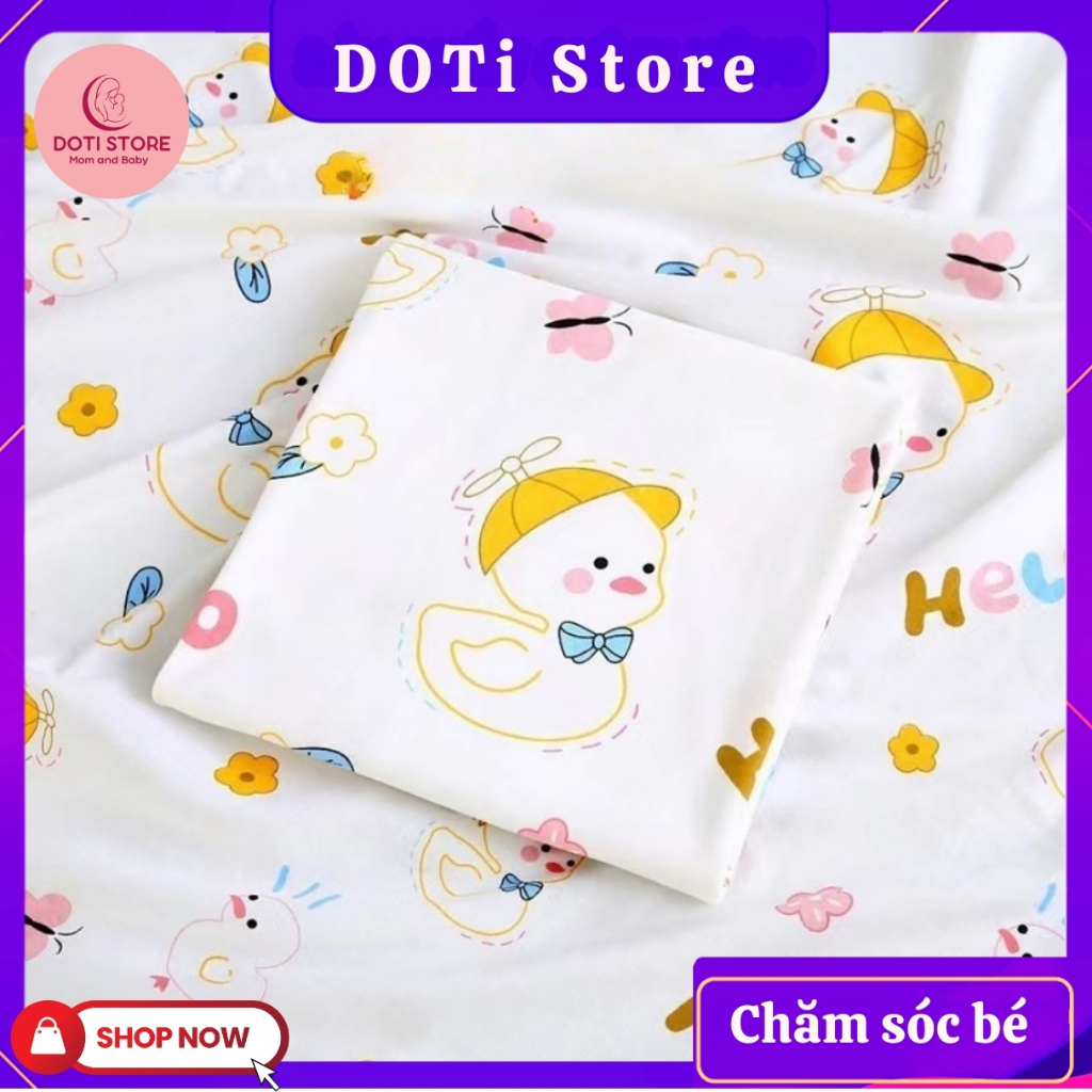 Khăn quấn trẻ sơ sinh mỏng mùa hè, mùa xuân khăn quấn phòng sinh trẻ sơ sinh 85x85 cm