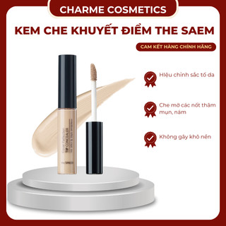 Kem Che Khuyết Điểm Có Chống Nắng Hàn Quốc The Saem Cover Perfection Tip Concealer SPF28 PA++ 6.5g