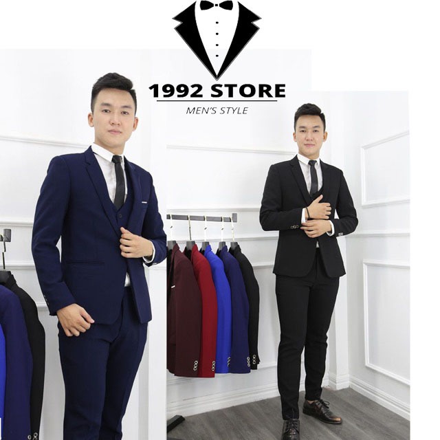 Áo vest nam (Không có quần) cao cấp lịch lãm cho phái mạnh, phong cách Hàn Quốc form ôm trẻ trung thu hút