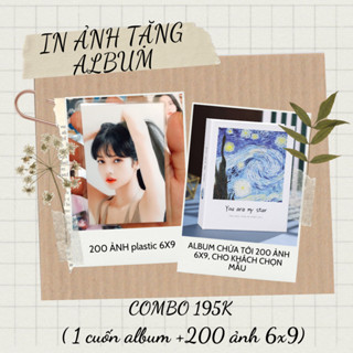[TẶNG ALBUM] COMBO 200 ảnh 6x9 PLASTIC TẶNG ALBUM Đựng cực xinh