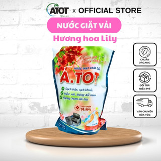 Nước giặt vải 3.1 L ⚡ ATOT ⚡ làm sạch đánh bay vi khuẩn 99.99% hương Seahorse đậm đặc lưu hương làm mềm vải
