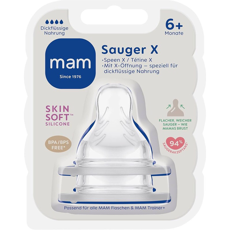 Núm thay bình sữa MAM ( từ 0m+ đến 6+ X )
