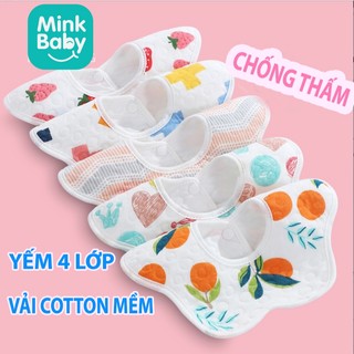 YẾM TRÒN CHỐNG THẤM COTTON 4 LỚP CAO CẤP