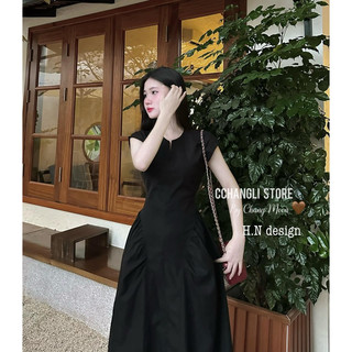 Váy thô chiết eo cổ V tay hến