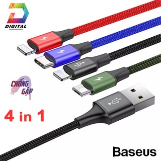 Cáp Đa Năng 4 Đầu Baseus Rapid Series Chính Hãng