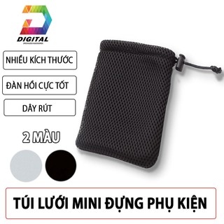 Túi Lưới Đựng Pin Dự Phòng, Tai Nghe, Cáp Sạc