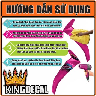 [Loại 1] Tem Rời Wave 110cc Đen Trắng V2 (2017-2024)- Ảnh Thật