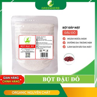 100gram-500gram bột đậu đỏ nguyên chất sạch mịn 100% organic - greenherb