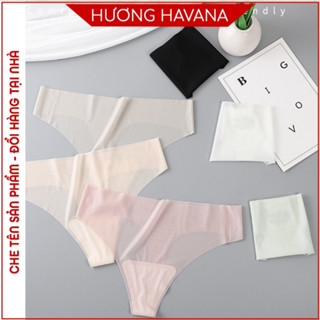 Quần lót lọt khe nữ, quần chip nữ chất liệu su lụa tàng hình siêu mỏng, rất thoải mái khi mặc FLQ243