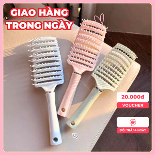 Lược Chải Tóc Đệm Khí Mát Xa Da Đầu Tạo Kiểu Tóc Xoăn Dài Đặc Biệt Cho Nữ Tiện Lợi