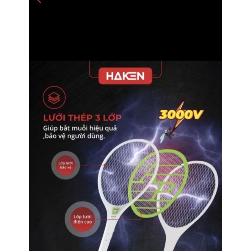 Vợt bắt muỗi haken_HK_VM12
