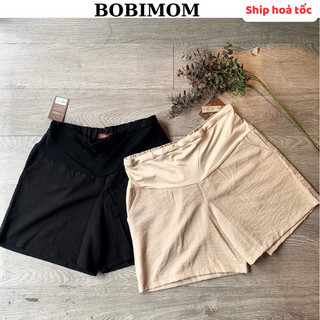 Quần đùi bầu chất đũi size từ s đến 2xl