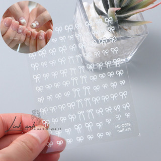 🔥Sticker nơ trắng ngắn, stick nơ siêu hot mã mới DH592