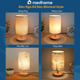 Đèn Ngủ Minimal Lamp 4 Thiết Kế Tặng 1 Bóng Đèn - Đèn Ngủ Để Bàn Phong Cách Châu Âu
