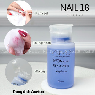 Bông giấy lau gel nail, Nước lau gel aceton