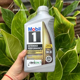 Nhớt Mobil 1 Gold Extended 5w30 loại 20000mile tổng hợp toan phần xe tay ga và oto nhập Mỹ