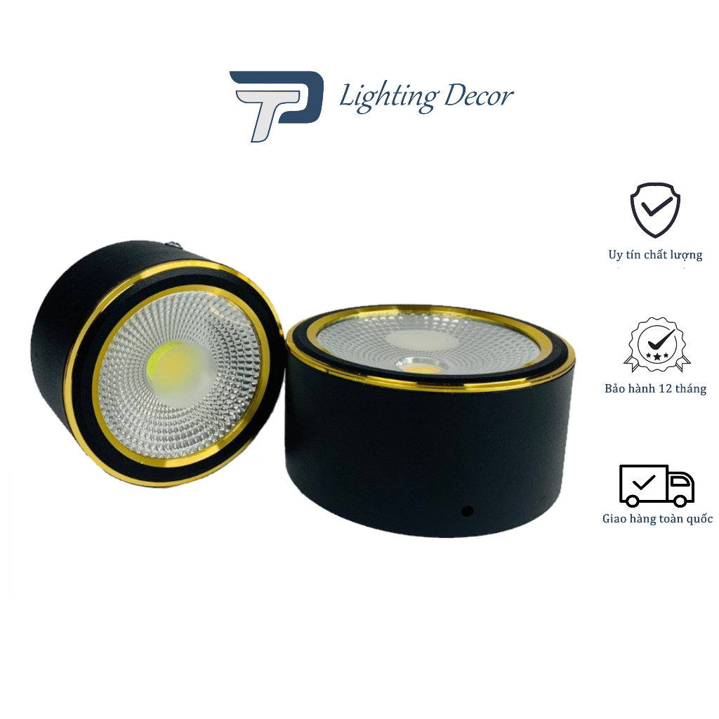 Đèn Ống Bơ, Đèn Led Ốp Trần Ống Bơ Lùn 7W 12W Tán Quang Trang Trí Phòng Khách, Cửa Hàng, Phòng Ngủ TPLIGHTING