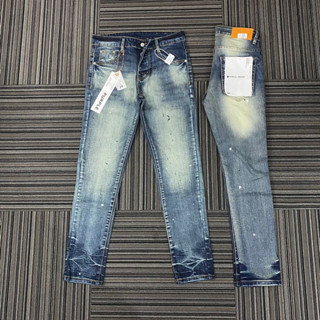 Quần jean purple xanh rêu chấm sơn không rách,quần purple học sinh không rách chấm sơn nhẹ mác lụa