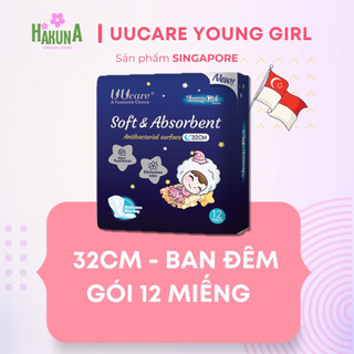 Băng vệ sinh UUcare Young Girl Ban đêm 32cm 12 miếng mới