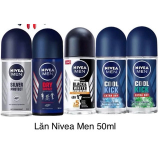 Lăn Khử Mùi Nivea Men Chống ố vàng áo 50ml mẫu mới  ( hàng công ty)