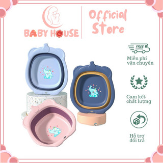 Chậu rửa mặt gấp gọn hình voi/ vương miện