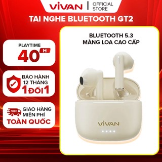[BH 1 Năm] Tai Nghe Không Dây Bluetooth 5.3 VIVAN Infinity GT2 Chống Nước IPX4 Playtime Đến 40H