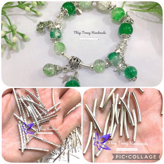 Ống xỏ làm vòng tay, phụ kiện làm trang sức handmade rất đẹp