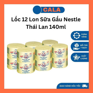 Lốc 12 Hộp Sữa Tươi Gấu Nestle Thái Lan 140ml