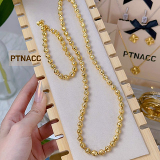 Dây chuyền, vòng cổ, lắc tay bi 6li chạm máy sáng đẹp sang trọng, xi mạ vàng . PTNACC