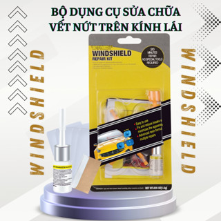 Bộ đầy đủ dụng cụ sửa chữa hàn vết nứt vỡ trên kính chắn gió kính lái ô tô thao tác đơn giản