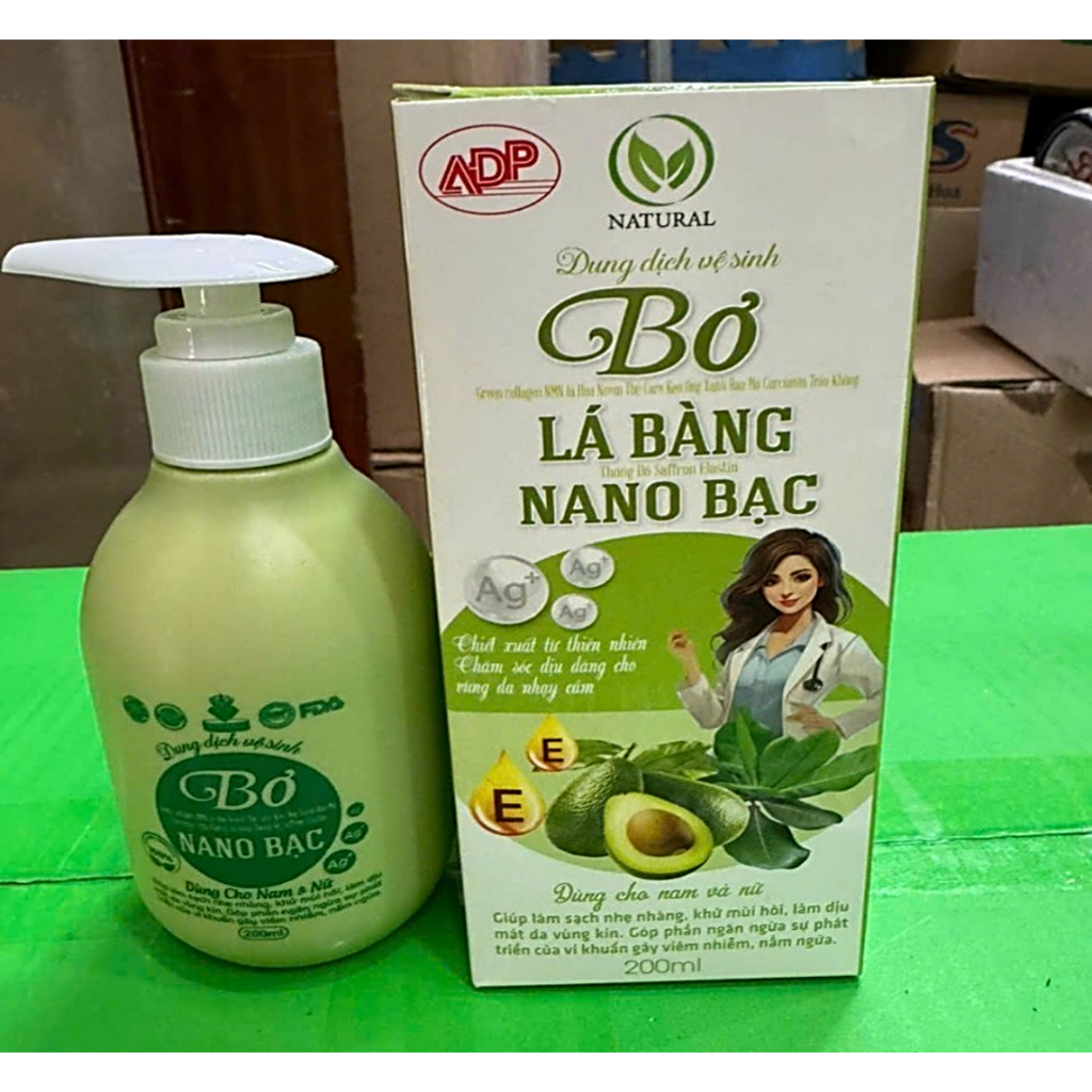Dung dịch vệ sinh Bơ saffron Nano bạc Dùng cho nam và nữ đậm đặc, giups làm sạch , khử mùi hôi ,ngăn ngừa sự phát triển