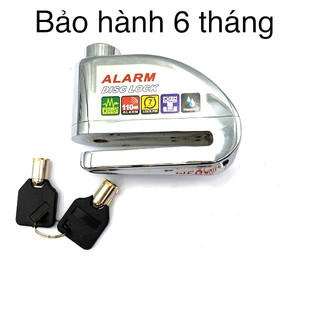 (Tặng 6 quả pi) Khoá Đĩa Xe Thích Hợp Cho Khoá Phanh Đĩa Xe Máy,Điện-Có Chế Độ Báo Động,Kêu Ú Nhiều Lần -An Toàn