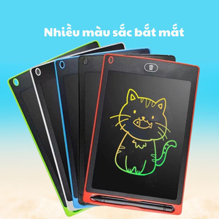 Bảng viết thông minh LCD đa sắc tự xóa 8.5 inch cho bé tập vẽ, viết