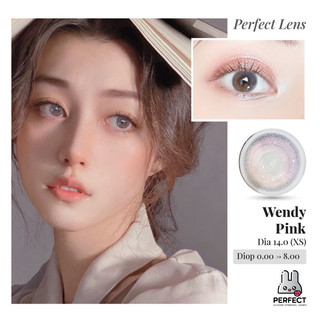 Kính áp tròng Wendy Pink Perfect, lens có độ cận, dia 14.0, hạn sử dụng 1 năm