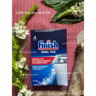 Muối làm mềm nước Finish 1.5kg dùng cho máy rửa chén bát