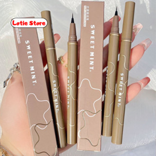 Bút Kẻ Mắt Dạng Lỏng SWEET MINT Slim Liquid Eyeliner 0.05mm Nhanh Khô Chống Thấm Nước Không Nhòe