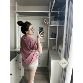 Áo Phông Trơn Basic Màu Hồng Khánh Lê