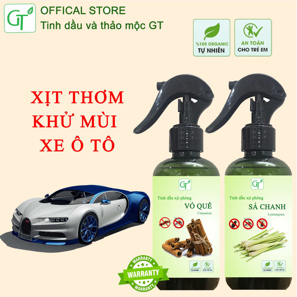 X.ị.t Tinh Dầu Ô Tô, Xe Hơi Chai 100-500ml Khử Mùi Hôi, Diệt Khuẩn, Tạo Hương Thơm - Tùy chọn mùi