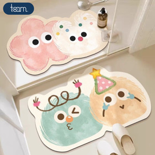 [HỎA TỐC] Thảm lau chân chùi chân HOẠT HÌNH dễ thương chất liệu bùn tảo siêu thấm hút decor phòng tắm, phòng ngủ