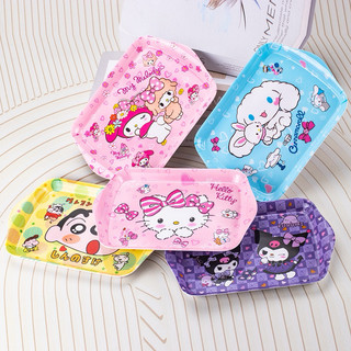Dĩa đựng thức ăn, trái cây Hello Kitty - Kuromi - Doremon - Melody - Cinnamoroll - Shin Chan - Pochacco