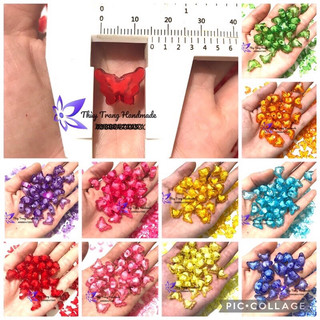 Charm nhựa acrylic hình BƯỚM làm trang sức handmade